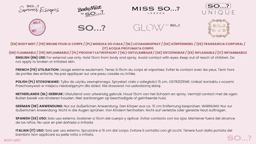 So…? Mykonos Nights Body Mist - Perfume for Women - Fruity, Vanilla Scent - Perfect Gifts for Women - Refreshing Body Spray for Women - 6.9 oz