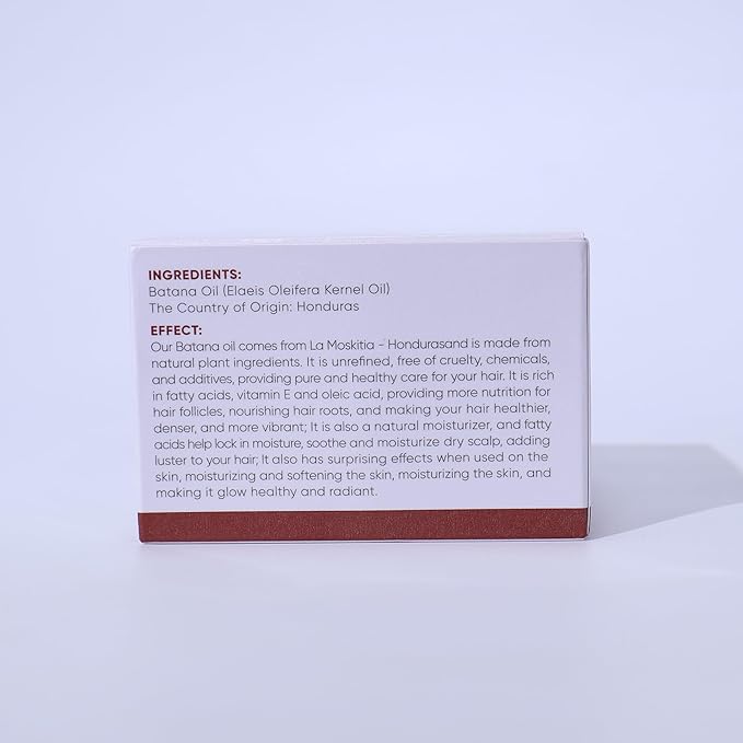 Batana Oil for Hair Growth Pure and Natural Raw Unrefined Dr Sebi,Hair Oil,Great for Skin Care and Hair Care Promotes Hair Thickness for Men Women