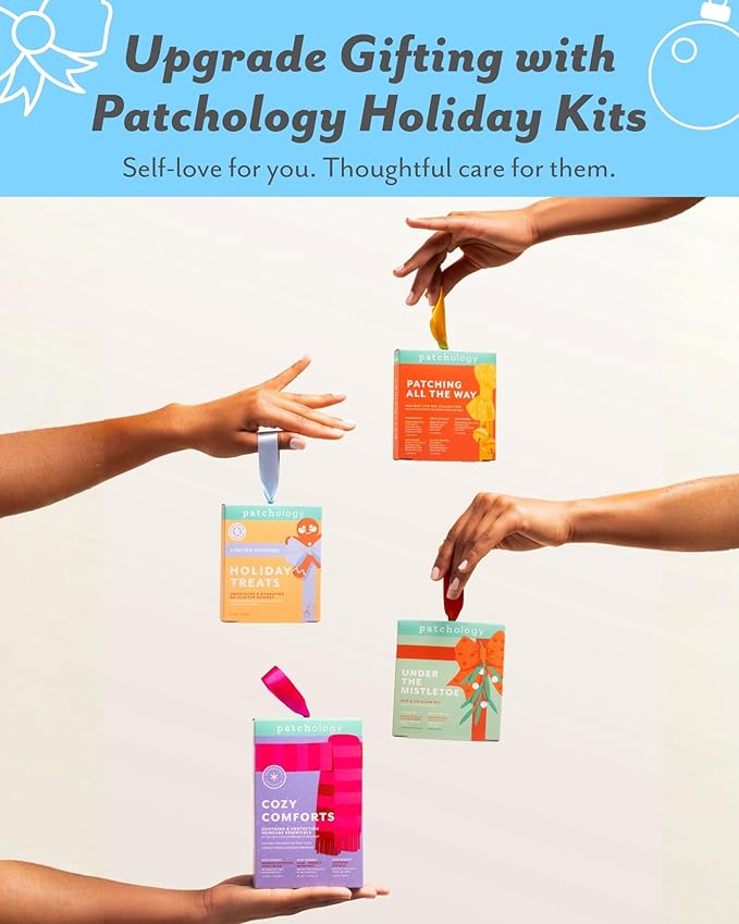 Patchology Iced Cooling and Firming Hydrogel Masks with Peptides, Cloudberry Oil and Bakuchiol. Facial Sheet Mask designed to firm skin and soothe redness and puffiness 1 - Count