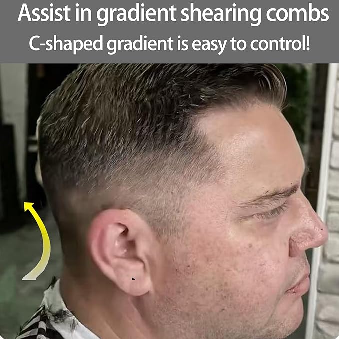 2Pcs Fading Comb, Professional Hair Cutting Tools, for Men Haircut Hair Fade Tool, Perfect for Home Use Hair Combs, for Precision Cutting and Styling Ideal for Barbers and DIY Haircuts
