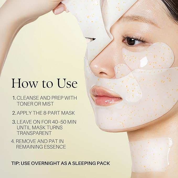 d'alba Piedmont Signature Vita Capsule Hydrogel Mask 8-Shape 1BOX (4 Sheets)