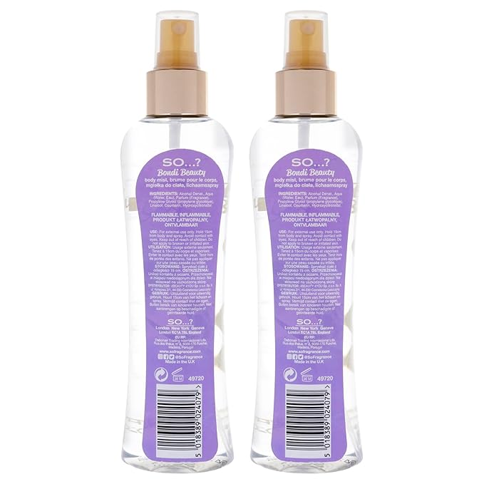So...? Bondi Beauty Body Mist for Women - 6.9 oz Body Mist - Pack of 2