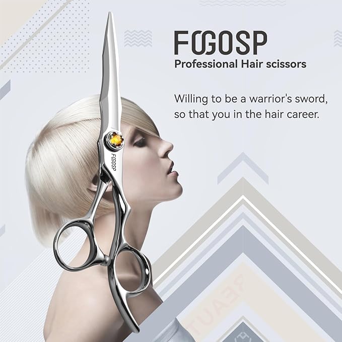 Professional Hair Scissors 6.5” Barber Scissors Japan VG10 Fine Cutting Blades Professional CNC Hair Shears Barber Scissor for Men and Women Haircut Shear Kit