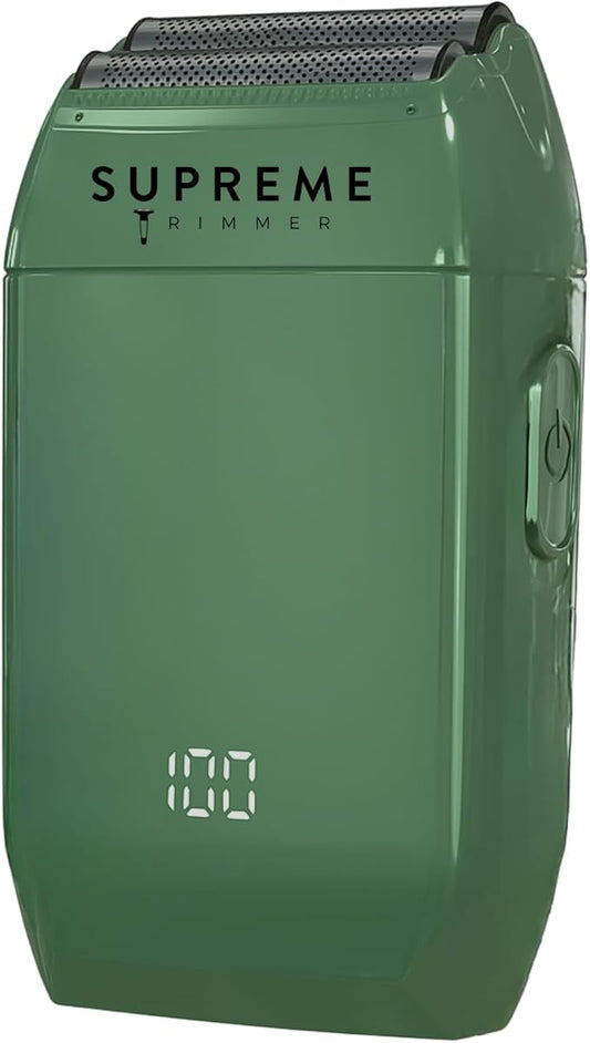 Supreme Trimmer Crunch STF602 – Waterproof Double Foil Shaver for Men | 150 Min Runtime, Wet/Dry Cordless & Corded Electric Razor | Hypoallergenic Foils for Face, Head & Stubble