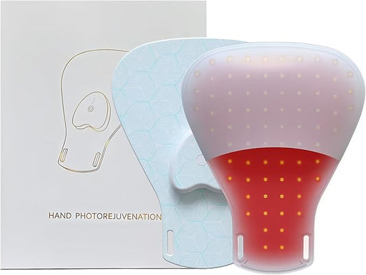 Red Light Therapy Glove for Hands - 630nm & 830nm LED Device for Pain Relief & Skin Rejuvenation, Rechargeable Hand Care with Auto Shut-Off