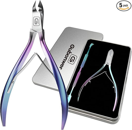Cuticle Trimmer 3/4 Jaw Extremely Sharp Cuticle Nippers Scissors Stainless Steel Clippers Cutter Remover Pedicure Manicure Nail Tool, cuticle pusher, nail cuticle trimmer professional cuticle cutter