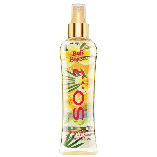 So…? Bali Breeze Body Mist - Perfume for Women with Tropical Aroma - Body Spray for Women with Coconut, Almond and Vanilla Notes - 6.9 oz