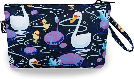 Gloppie Makeup Bag Cute Sunscreen Bag Travel Cosmetic Bag Must Have Purse Essentials Swans