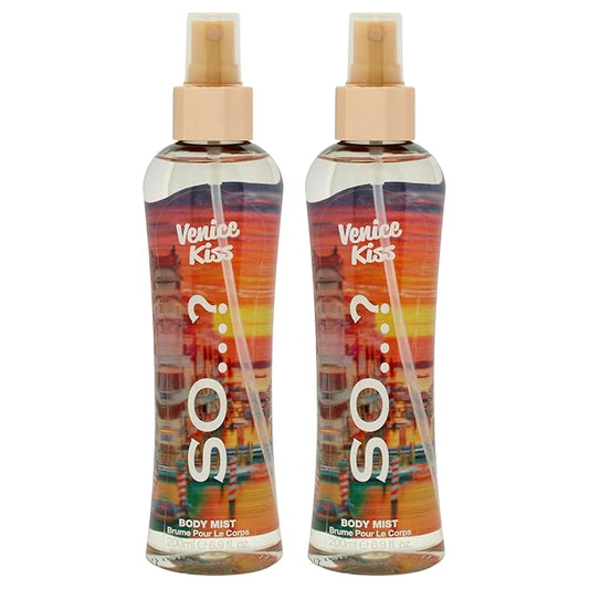 So...? Venice Kiss Body Mist for Women - 6.9 oz Body Mist - Pack of 2