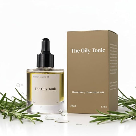 Rosemary Revival Oil Organic – Nourishing Hair & Scalp Oil – Hydrating Botanical Blend with Vitamin E – Conditions, Softens & Adds Shine – Hair Serum for Dry or Damaged Hair – 1.7oz – The Oily Tonic