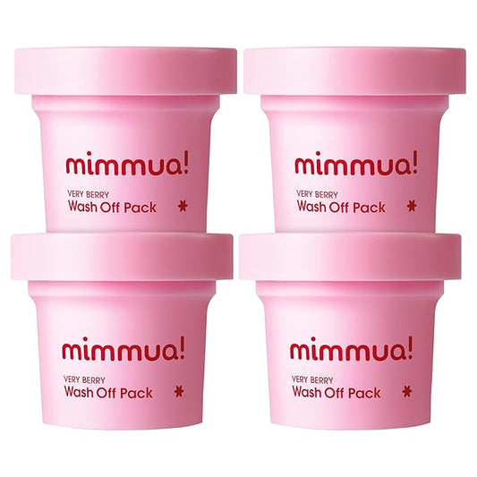 Very Berry Wash Off Pack | Korean Sauna Face Mask | Berry Complex + Fermented Ingredients for Skin Barrier | Instant Glow Up Effect | Whipped Cream Pack for Textured, Dry Skin 3.38 FL OZ