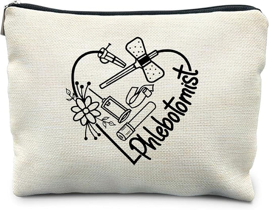 Phlebotomy Gifts for Women, Phlebotomist Nurse Makeup Bag, Phlebotomist gifts Supplies Cosmetic Bags Makeup Pouch