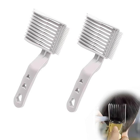 2Pcs Fading Comb, Professional Hair Cutting Tools, for Men Haircut Hair Fade Tool, Perfect for Home Use Hair Combs, for Precision Cutting and Styling Ideal for Barbers and DIY Haircuts
